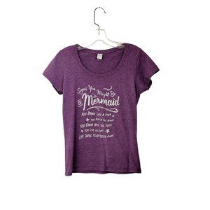 You Might Be A Mermaid Purple T Shirt